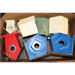 BOX WITH ALL NEW BIRDHOUSES!! LARGE AND SMALL