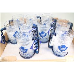 FLAT WITH 9 TORONTO MAPLE LEAF MUGS