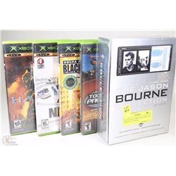 FOUR XBOX GAMES INCLUDING THE TRILOGY OF JASON