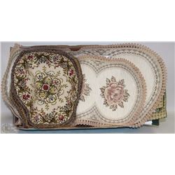 FLAT OF NOUVEAU TABLE MATS & OTHER VINTAGE MATS