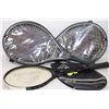 Image 1 : 3 RACQUETS INCLUDING 2 TENNIS AND 1 SQUASH