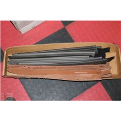 BOX OF LEATHER MACHETE SHEATHS AND CASES
