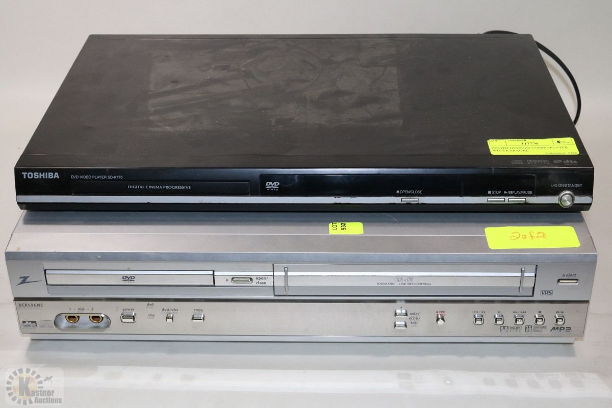 ZENITH DVD/VHS COMBO PLAYER WITH KARAOKE