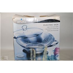 RIVAL STAINLESS STEEL ELECTRIC WOK