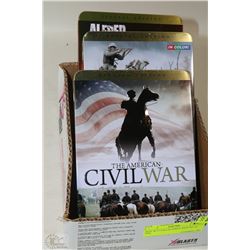 BOX W/3 COLLECTIBLE DVD SETS:  THE