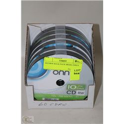60CDRW BULK PACK MEDIA DISCS