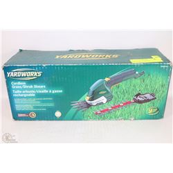 YARDWORKS CORDLESS GRASS/SHRUB SHEARS
