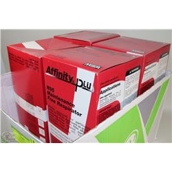 4 BOXES  AFFINITY PLUS MAINTENANCE FREE DISPOSABLE