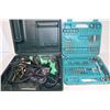 Image 1 : HITACHI ELECTRIC DRILL WITH MAKITA BIT SET IN CASE