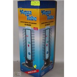 2 AQUA TUBE LIGHTED TROPICAL FISH CD HOLDERS