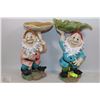 Image 1 : PAIR OF GARDEN GNOME ORNAMENTS