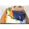 Image 1 : BOX OF W/HIGH VIS VESTS, COVERALLS, ETC.