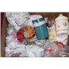Image 1 : LARGE BOX WITH SCENTED CANDLES,HOLDERS AND MORE