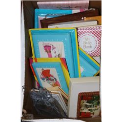 BOX WITH NEW ADDRESS BOOKS,WALLETS PHOTO ALBUMS