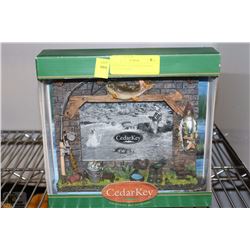 CEDAR KEY 3D FISHING THEMED PICTURE FRAME