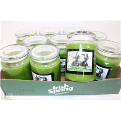 FLAT OF 10 "TREE TRIMMING" SCENTED CANDLES