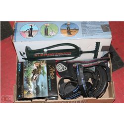 FLAT WITH UVEX GOGGLES, BOOT GRIPS, SHIN PADS , 2