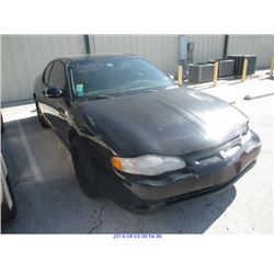 2005 - CHEVROLET MONTE CARLO// REBUILT SALVAGE