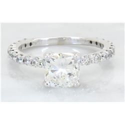 2.20 ctw Certified Diamond Ring - 14KT White Gold