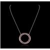 Image 2 : 14KT White Gold 3.00 ctw Ruby Necklace
