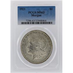 1921 PCGS MS63 Morgan Silver Dollar