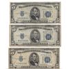 Image 1 : 1934 $5 Silver Certificate Currency Lot of 3