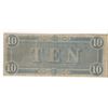 Image 2 : 1864 $10 Confederate States of America Bank Note