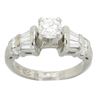 Image 1 : 1.14 ctw Certified Diamond Ring - Platinum