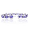 Image 3 : 14KT White Gold 34.30 ctw Tanzanite and Diamond Bracelet