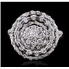 Image 2 : 14KT White Gold 1.28 ctw Brilliant Cut Diamond Ring