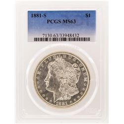 1881-S PCGS MS63 Morgan Silver Dollar