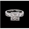 Image 2 : 1.56 ctw Diamond Ring - 18KT White Gold