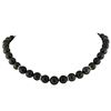 Image 1 : Tahitian Cultured Pearl Necklace With Diamond Clasp