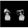 Image 1 : 0.70 ctw Diamond Stud Earrings - 14KT White Gold