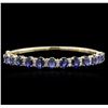 Image 1 : 14KT Yellow Gold 11.10 ctw Sapphire and Diamond Bracelet