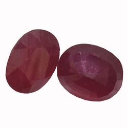 9.84 ctw Oval Mixed Ruby Parcel