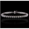 Image 1 : 14KT White Gold 4.47 ctw Diamond Bracelet