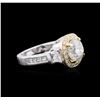 Image 1 : 14KT Two-Tone Gold 4.28 ctw Diamond Ring