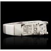 Image 1 : 14KT White Gold 1.92 ctw Diamond Ring