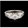Image 2 : 14KT White Gold 1.33 ctw Diamond Ring