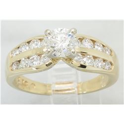 1.38 ctw Diamond Ring - 14KT Yellow Gold