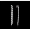 Image 2 : 14KT White Gold 2.25 ctw Diamond Earrings