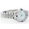 Image 2 : Rolex Stainless Steel Diamond and Sapphire DateJust Ladies Watch