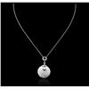 Image 2 : 14KT White Gold 2.75 ctw Diamond Pendant With Chain