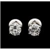 Image 1 : 1.17 ctw Diamond Stud Earrings - 14KT White Gold