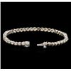 Image 3 : 4.82 ctw Fancy Brown Diamond Tennis Bracelet - 14KT White Gold