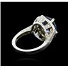 Image 3 : 14KT White Gold 4.79 ctw Tanzanite and Diamond Ring