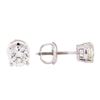 Image 2 : 1.00 ctw Diamond Stud Earrings - 14KT White Gold