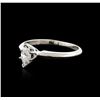 Image 1 : 14KT White Gold 0.32 ctw Diamond Solitaire Ring