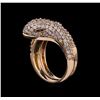 Image 2 : 14KT Rose Gold 1.23 ctw Diamond Ring